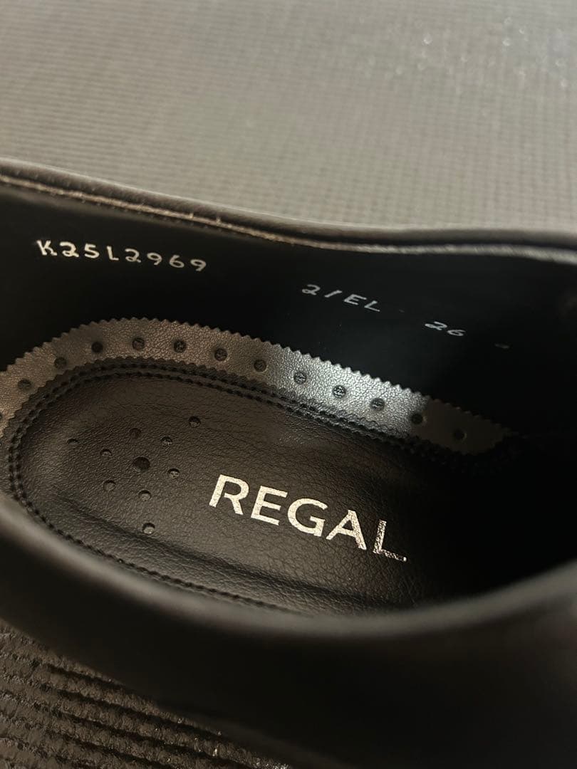 新品REGAL リーガル 21EL ストレートチップ ブラック26cm 革靴