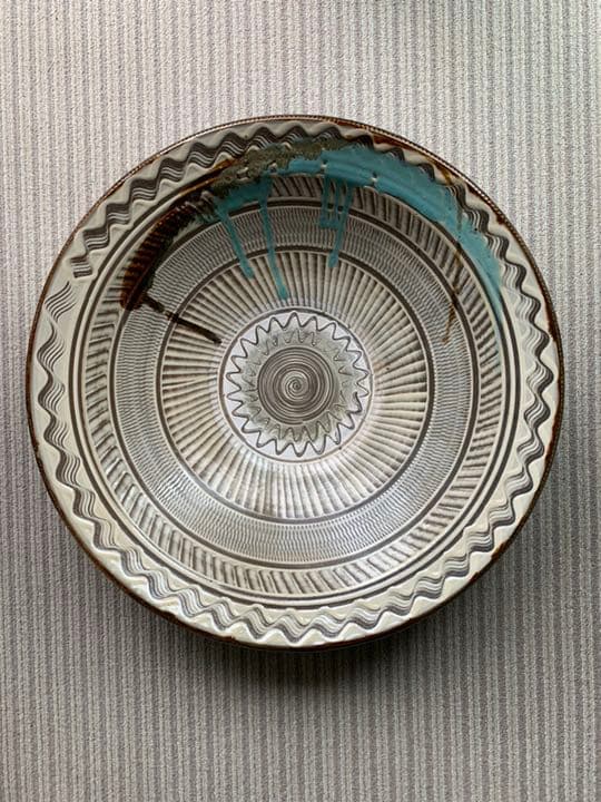 小鹿田焼      径50センチ  特大皿