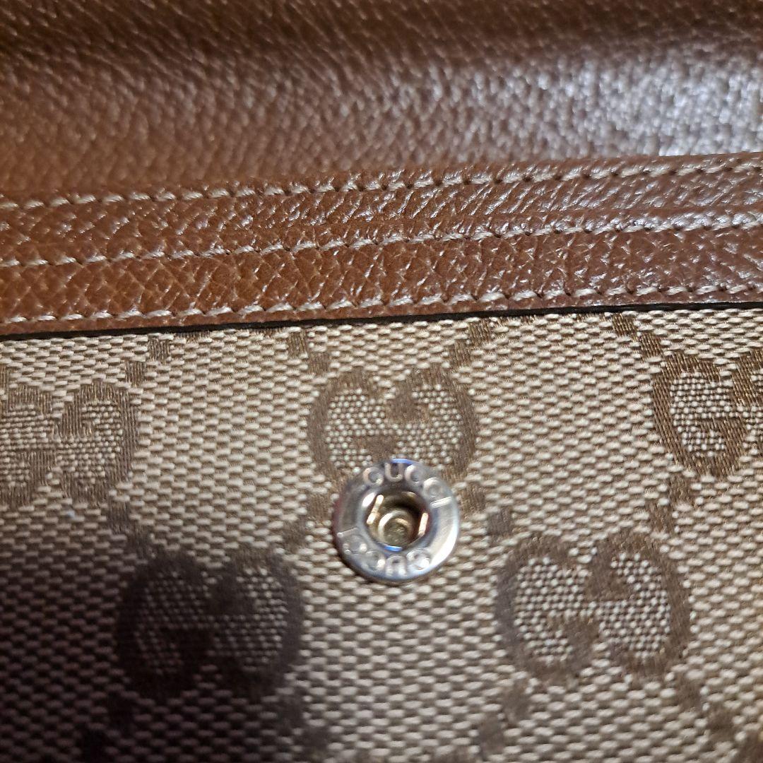 ※週末迄値下※GUCCI ブラウンレザー GGパターン 長財布