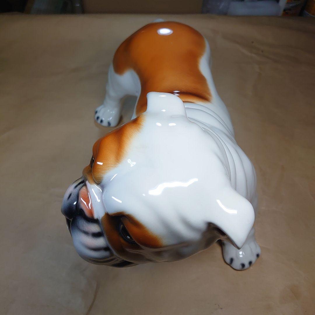 ブルドッグ　オブジェ　イタリア　陶器