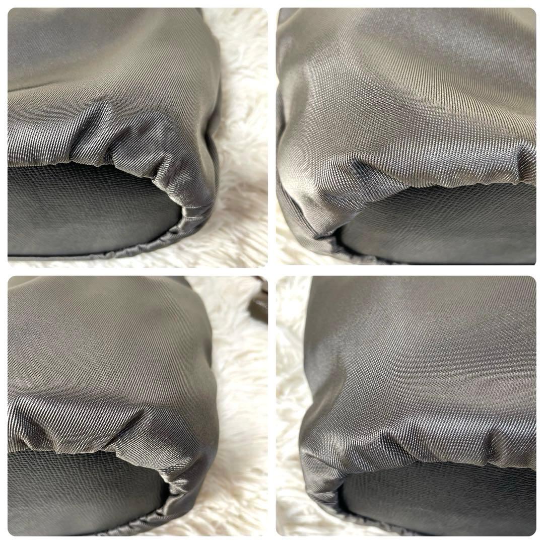 【未使用品】 IBIZA 2wayショルダーバッグ グレー ポンパ　チャーム付き