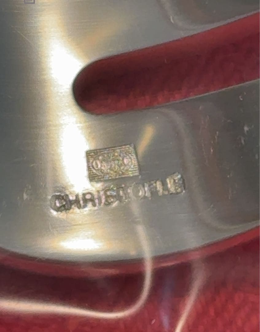 オイスターフォーク christofle クリストフルアリア 2本 新品