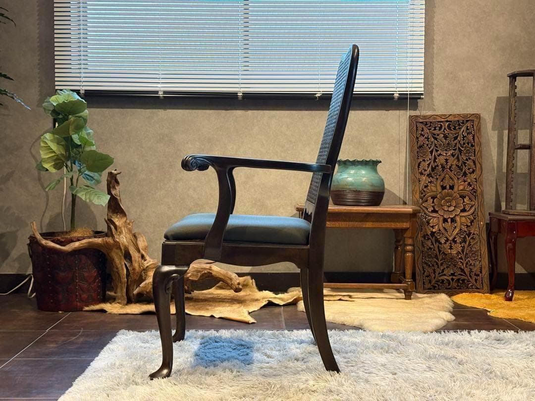 USビンテージ　アームチェア　猫脚　クラシカル　アメリカン　ブルックリン　洋風