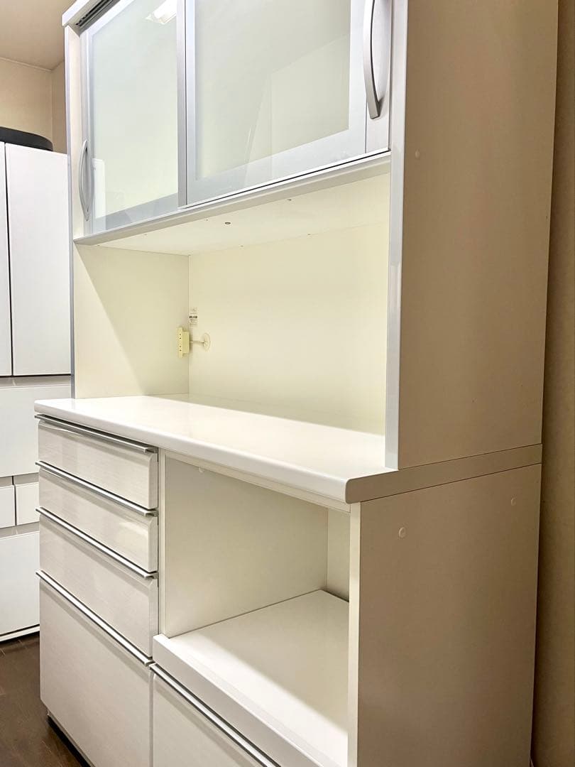 【美品・ソフトクローズ付き】キッチンラック 幅128.5cm 高さ205cm