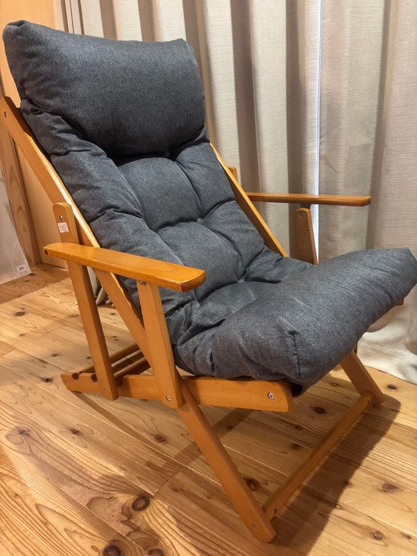 ニトリ パーソナルチェア アルシー-GY オットマン付き