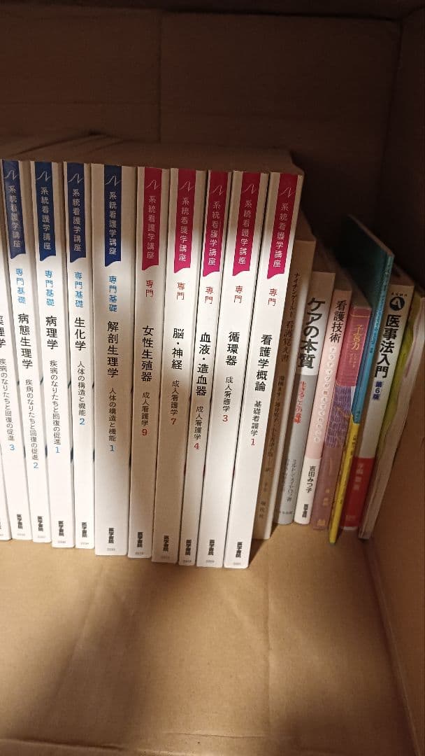 看護を学ぶ上で学校で必要となる教科書