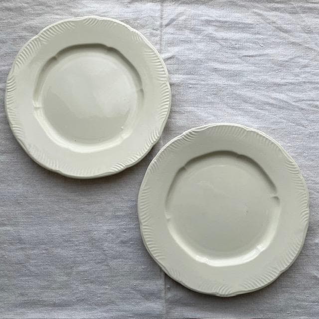 レア美品◆2枚◆クレイユモントローレリーフプレートオクトゴナルサルグミンヌジアン