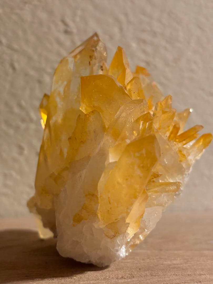 天然のオーラ　黄金の治癒者　ゴールデンヒーラー　水晶　クラスター　アーカンソー産