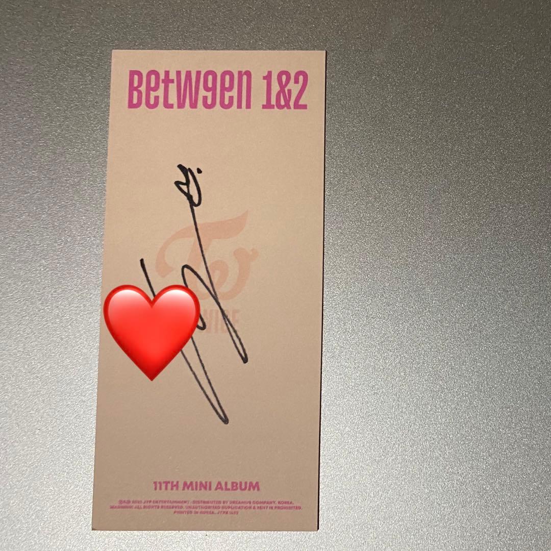 TWICE 直筆サイン入りブックマーク チェヨン