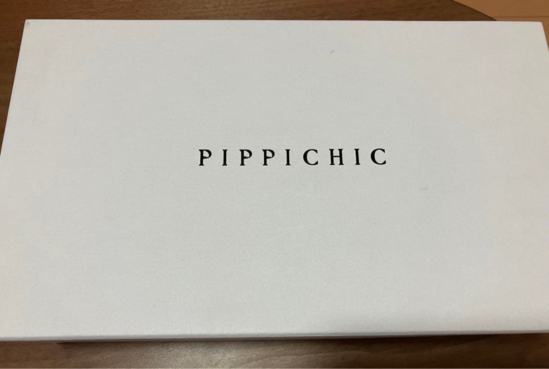 【美品】〈PIPPICHIC〉LINDA スクエア フラットシューズ