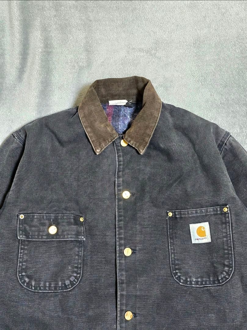 USA製 90s カーハート ミシガンチョアコート CB105 40 BLK