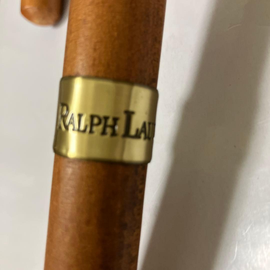 ポロ ラルフローレン 刺繍ロゴ 晴雨兼用長傘 ベージュ