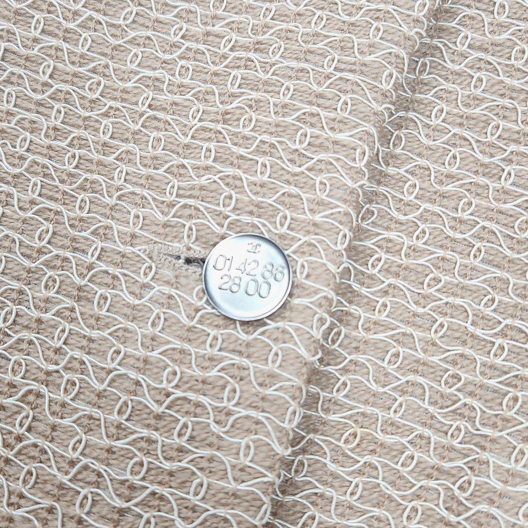 極美品✨CHANEL 98P ジャケット 刺繍 銀ボタン 38 ベージュ