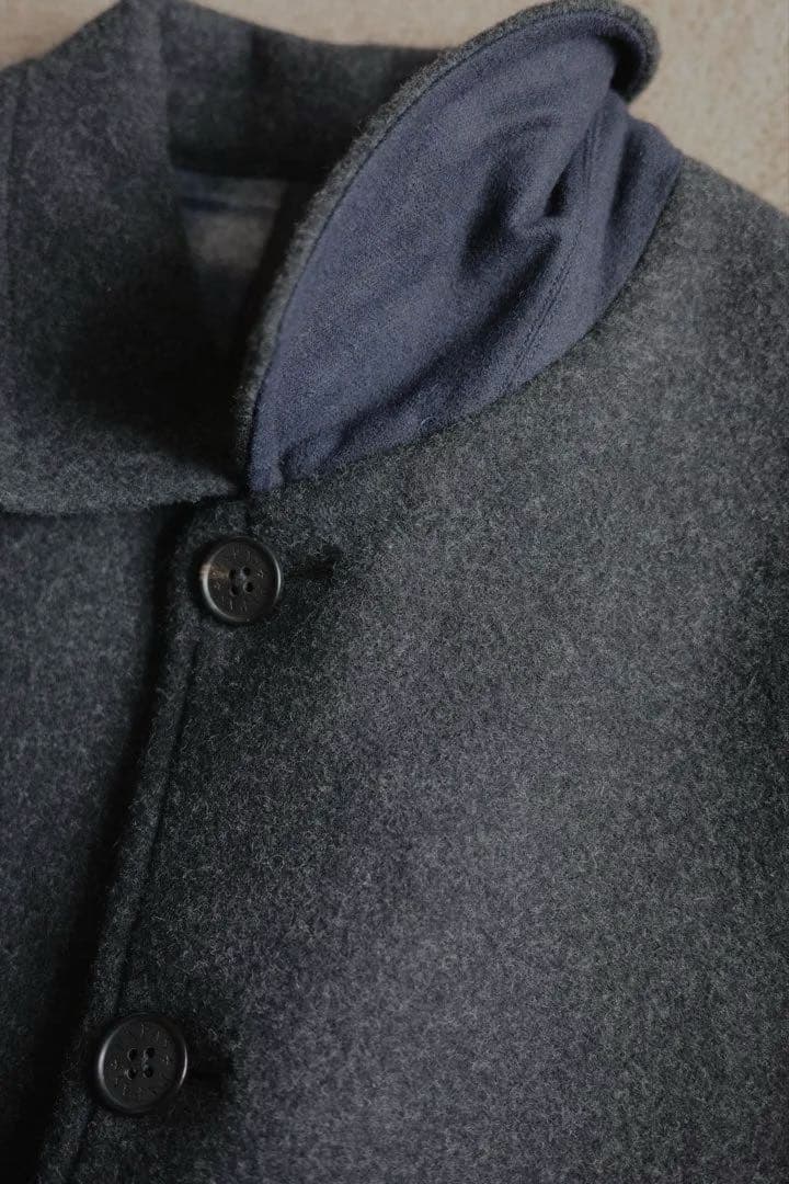 PAPAS + パパス プラス ウール×カシミア×アンゴラ コート