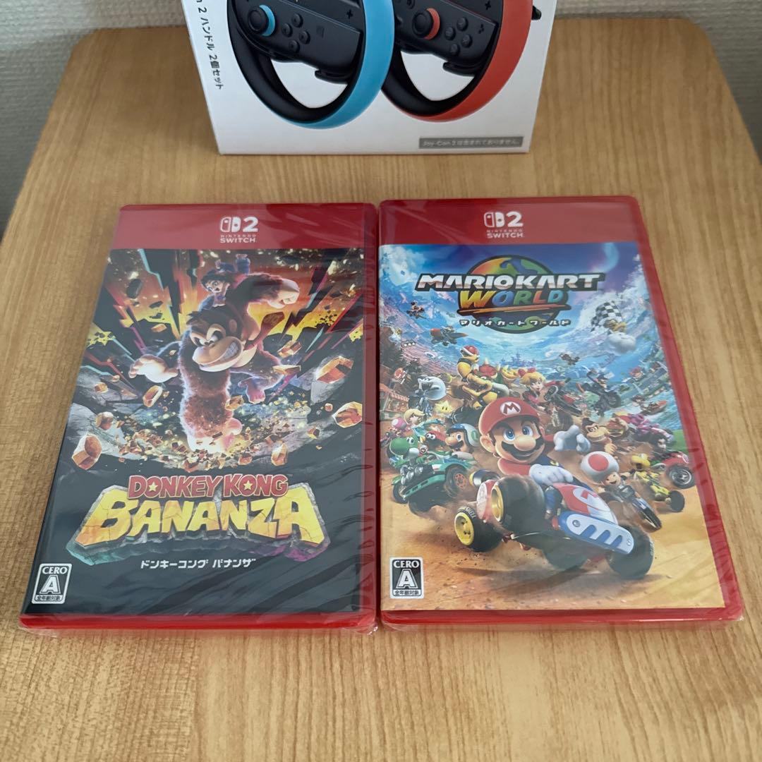 マリオカートワールド　ハンドル型コントローラー×2個セットドンキーコングバナンザ