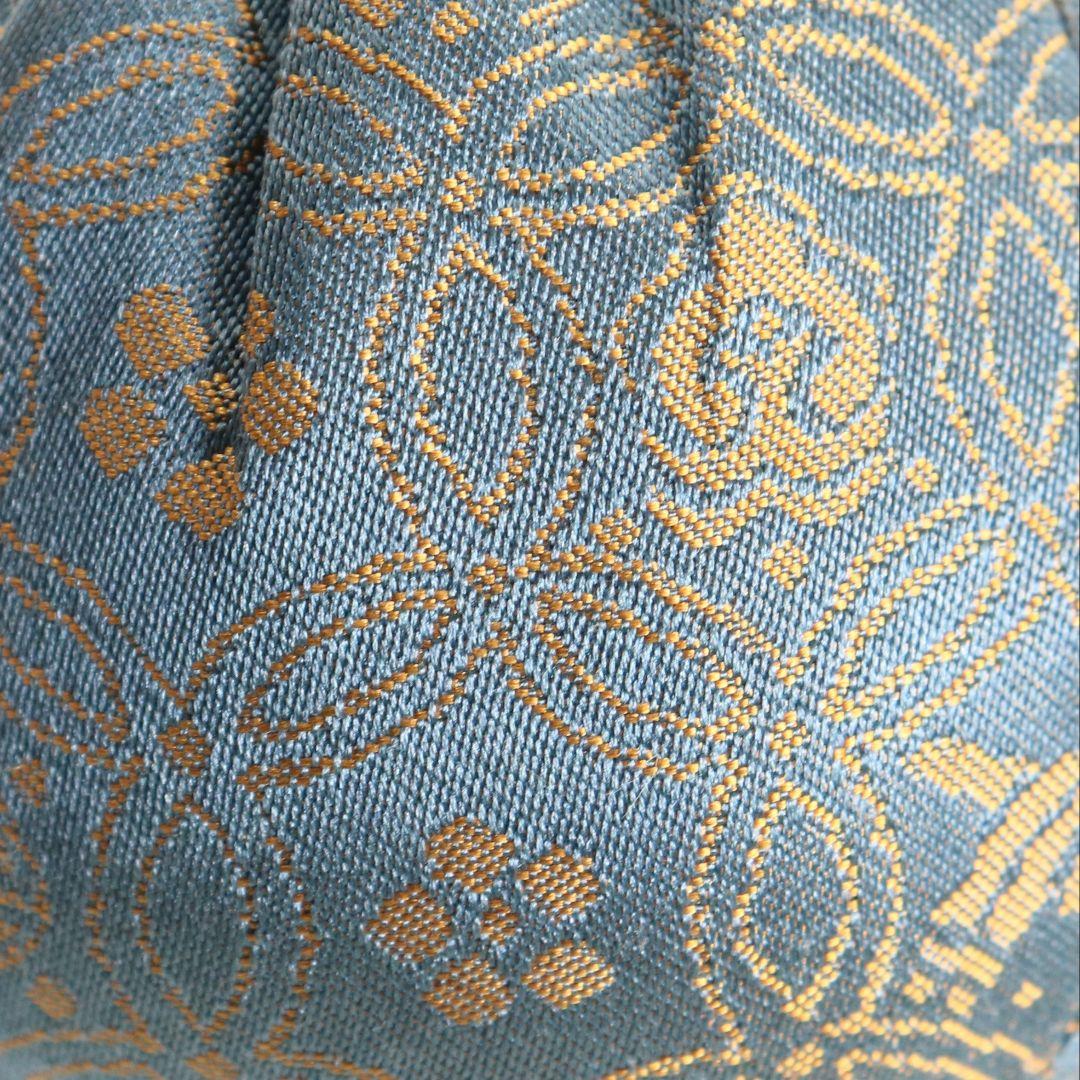 笹田有祥作 摸 唐物大名物 早苗丸壷茶入 宗薫緞子仕覆付 茶道具　V904　N9