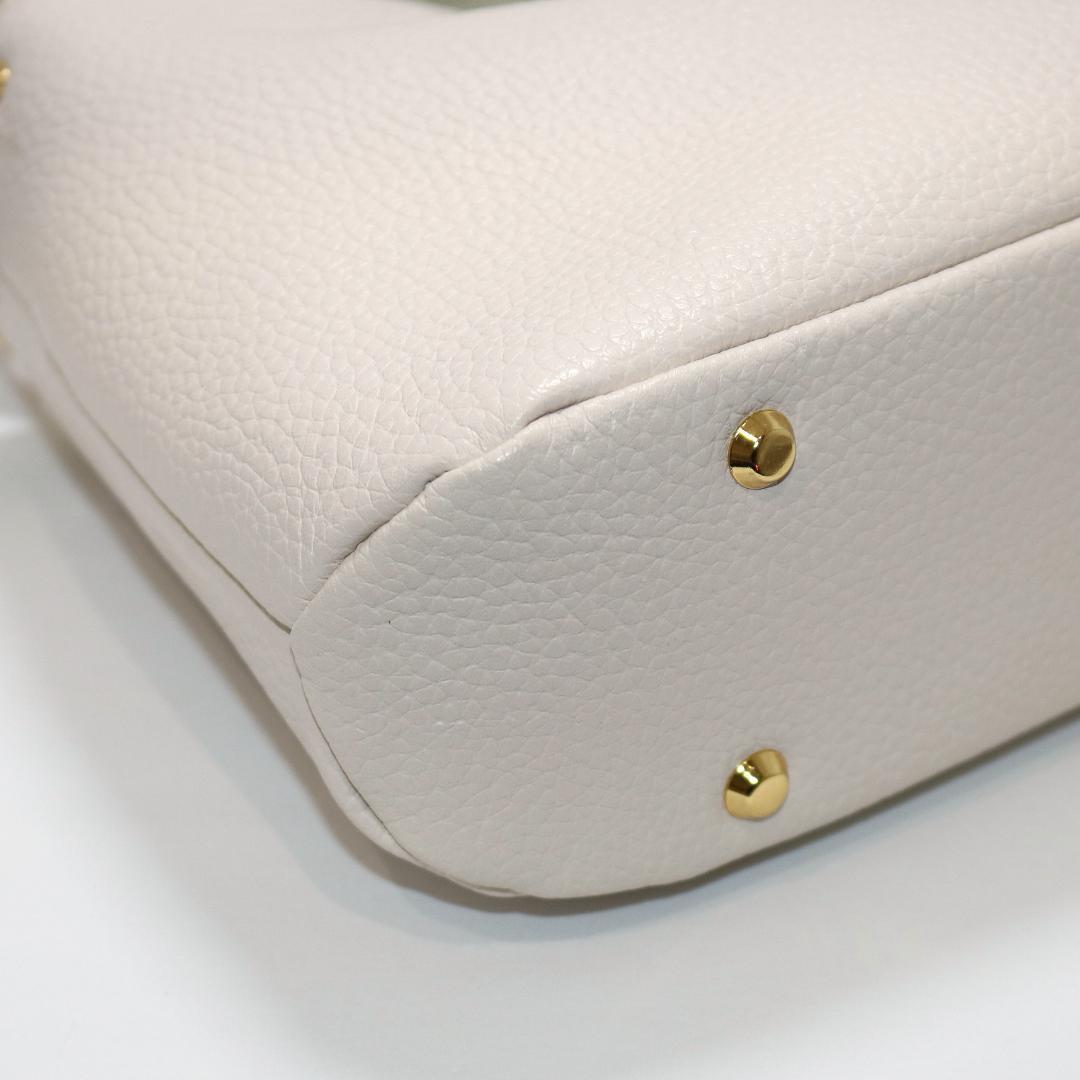 【極美品】ATAO chivy+ 2Way バッグ レザー ショルダーバッグ 白