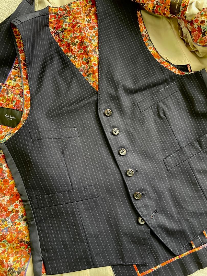 Paul Smith 3ピーススーツ ウール100%