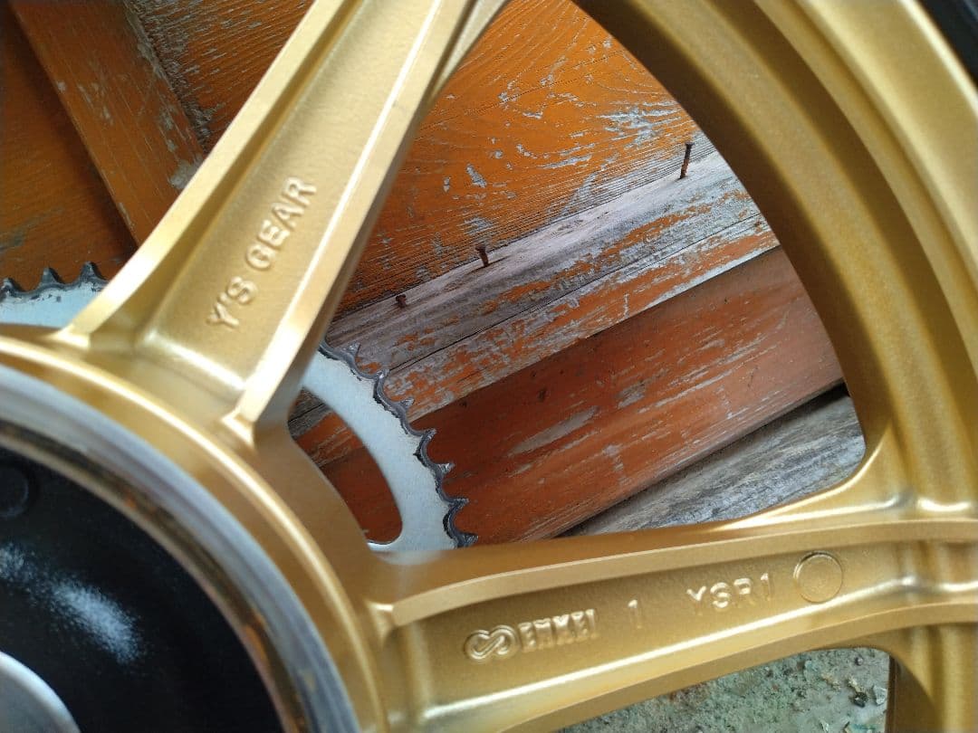 SR用ワイズギアゴールド スポークホイール 前後セット