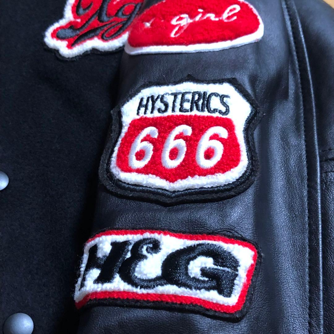 ヒステリックグラマー エックスガール コラボ 革レザー スタジャン