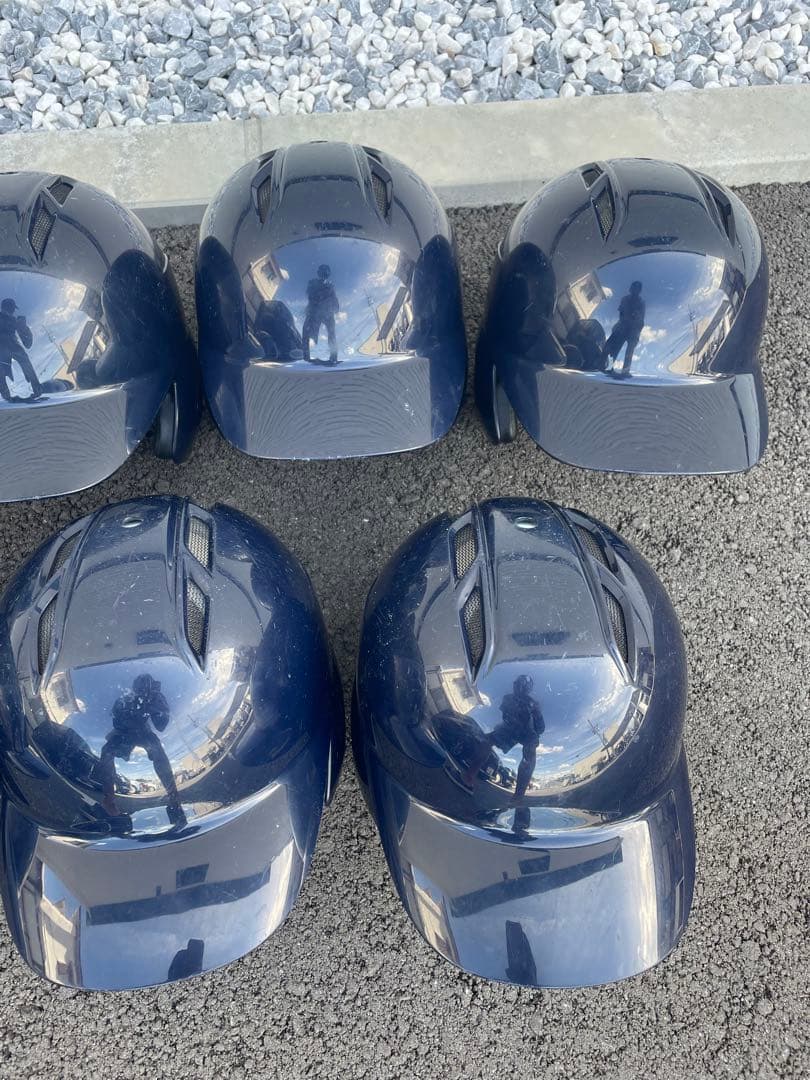 バッター用ヘルメット ネイビー 7個セット