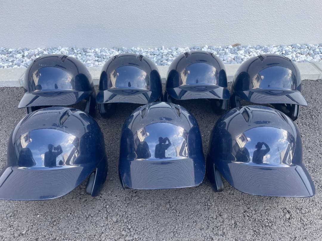 バッター用ヘルメット ネイビー 7個セット