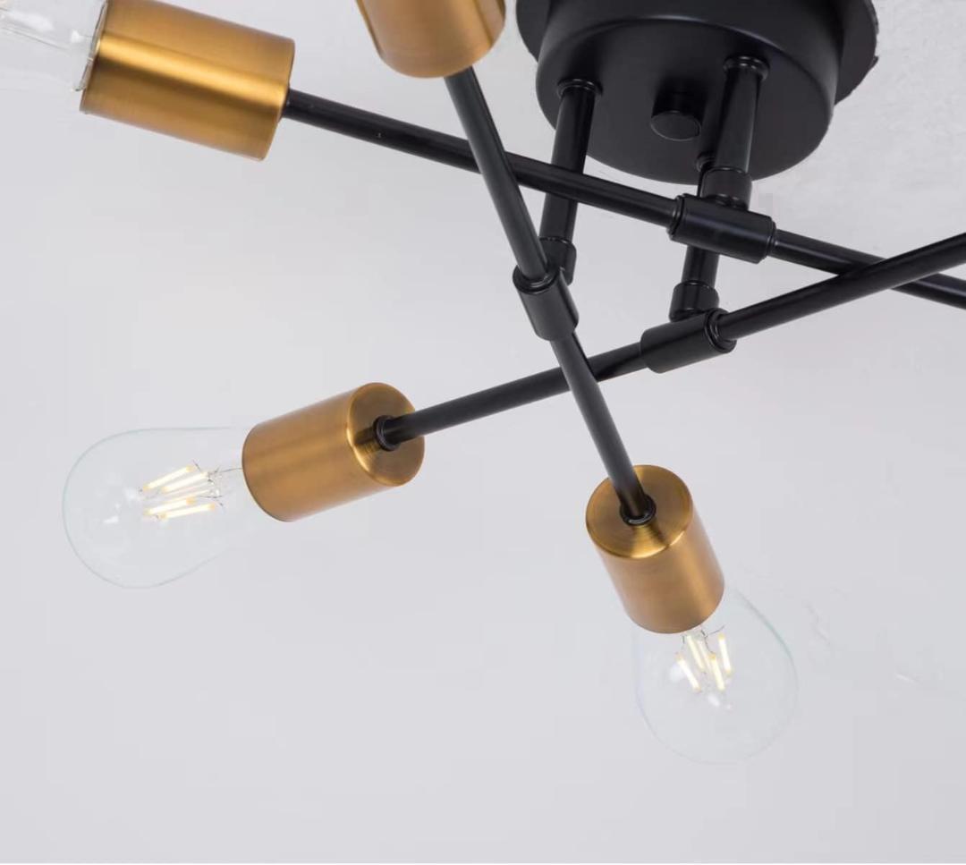 【M2197-67-42】6灯アンティークペンダントライト 北欧モダン