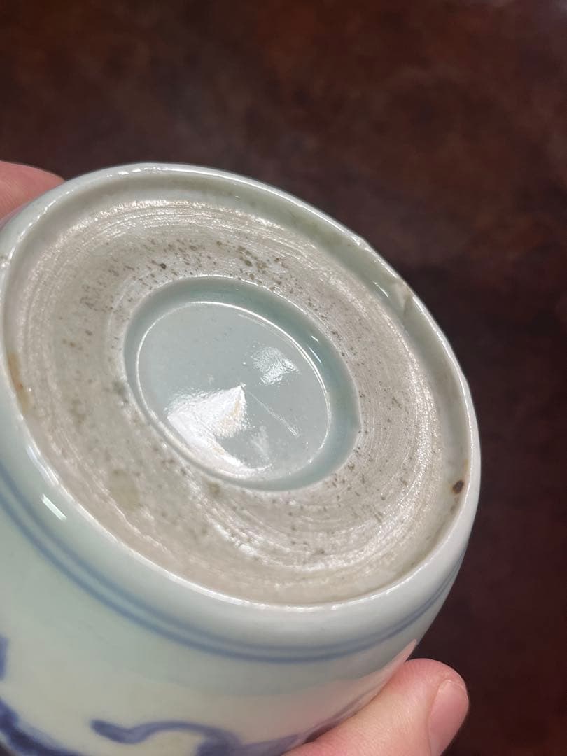 希少　古伊万里　蕎麦猪口　散らし　大振り　松竹梅　柿右衛門　珍品　モダン　民藝