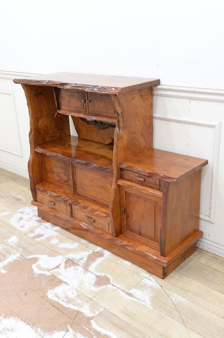 HB27 美品 希少 屋久杉 水屋 茶棚 茶箪笥 テレビ台 和茶 煎茶棚