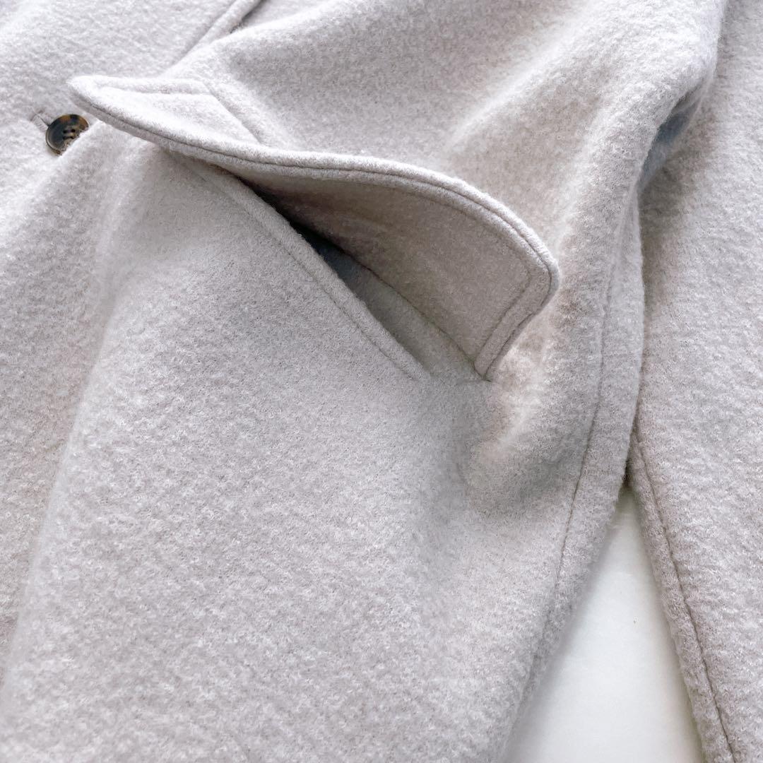 美品✨近年 マッキントッシュ ファインウールニットコート オフホワイト 38