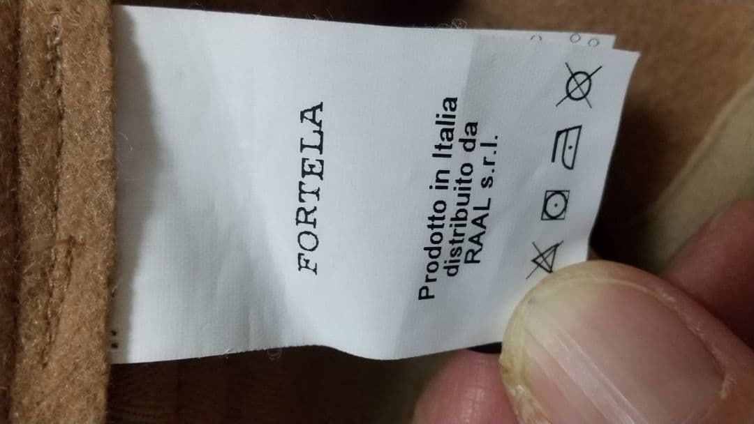 【美中古】FORTELA ダッフルコート キャメル　サイズ46