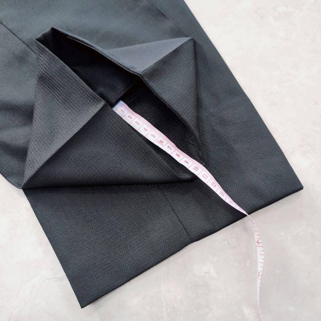 【未使用級】AOYAMA　3ピース　黒　L　超ゆったり体型　BE6 ドット柄