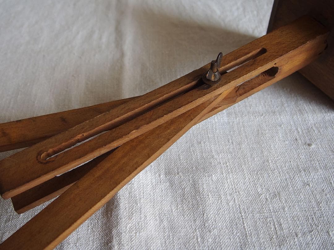 珍品 古い木製ハンガー ディスプレイスタンド 折り畳み 什器 /K245