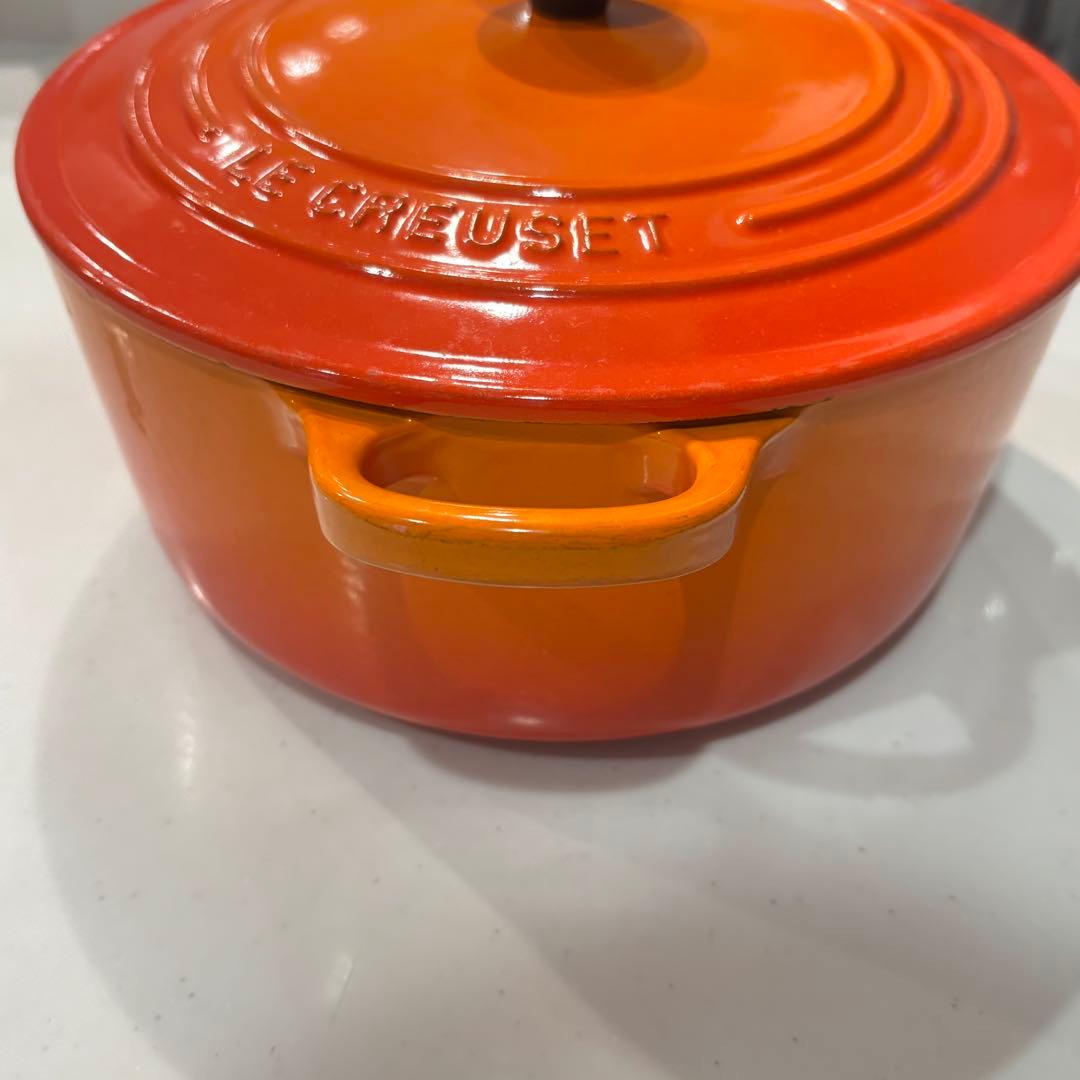LE CREUSET ココットロンド22 オレンジ
