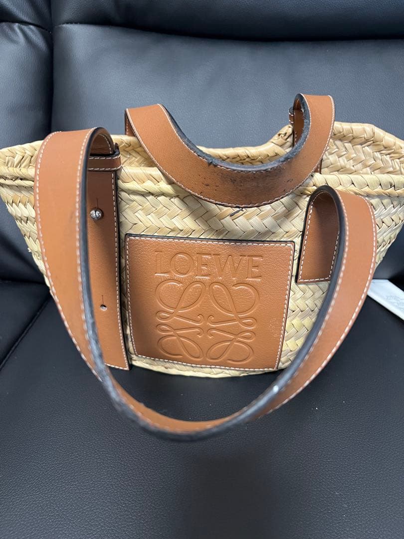 LOEWE ストローバッグ ロゴ入り