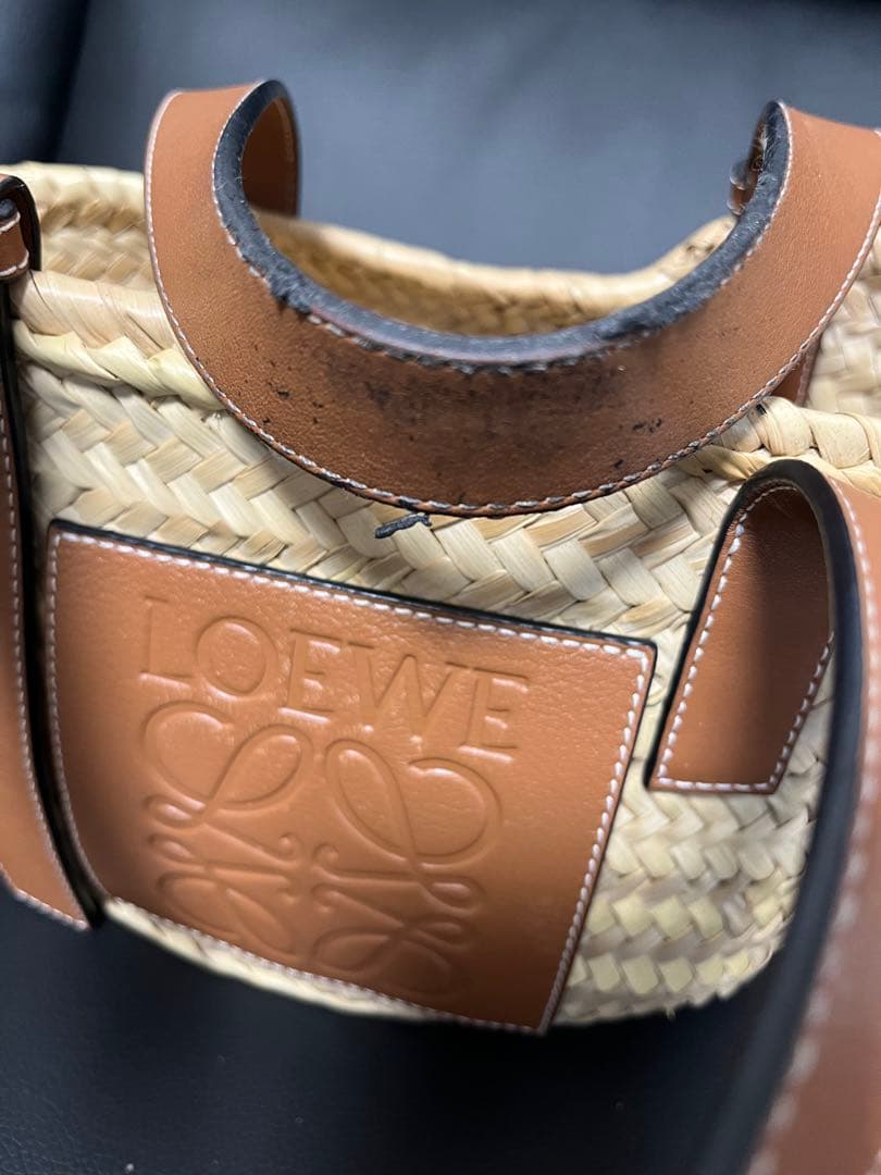 LOEWE ストローバッグ ロゴ入り