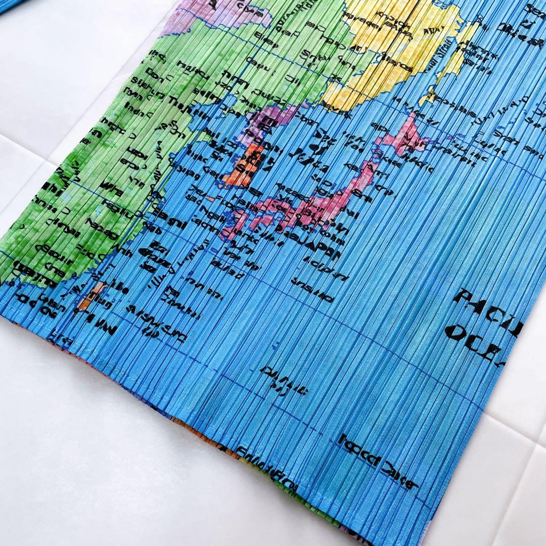 極美品✨希少 プリーツプリーズ 世界地図 カットソー 長袖 サイズ3 L