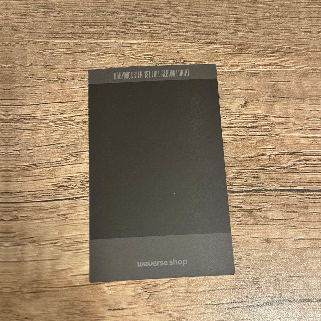 BABYMONSTER DRIP weverse 当選　トレカ　チキータ