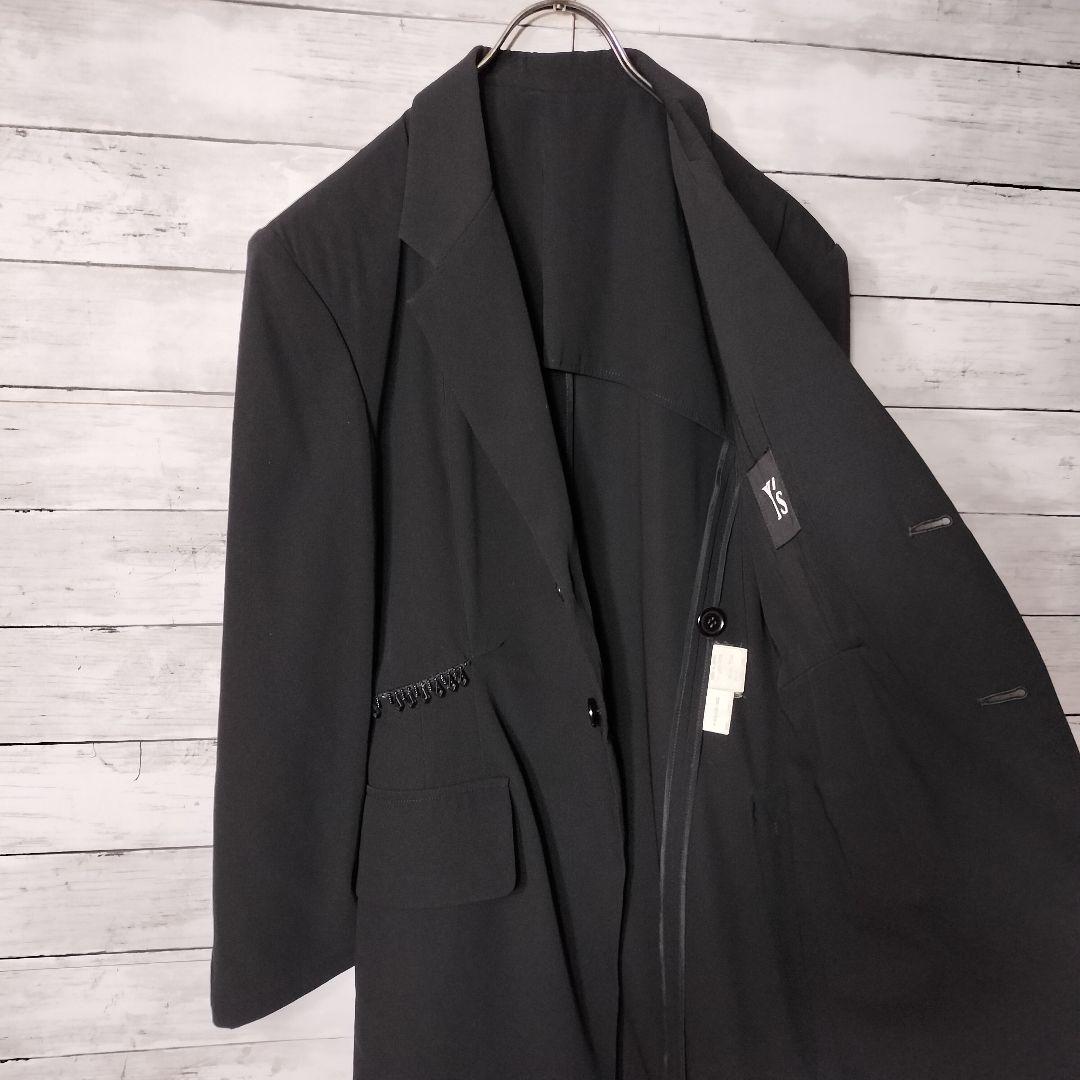 2012awワイズ ミドル丈装飾付きテーラードジャケット コート ヨウジヤマモト