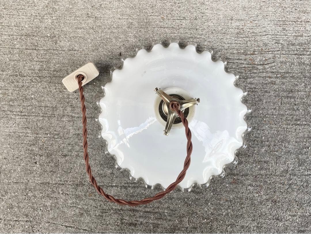 希少な小皿！br3. フランス　ミルクガラス　ランプ　カフェ　アンティーク