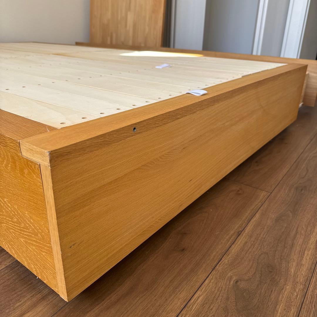 無印良品 ウォールナット ベッドフレーム セミダブル 送料無料