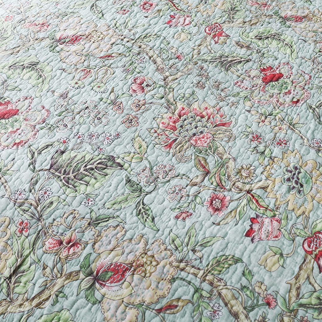 キルトベッドカバー3点セット綿マルチカバー キルティング 008