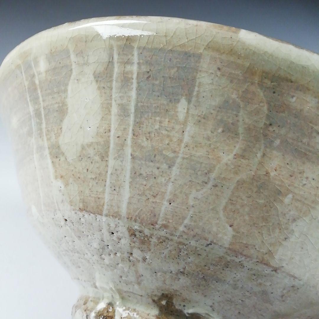 Ｔ５７９　茶碗　『粉引茶碗』『渡辺六郎』　共箱　抹茶碗　茶道具