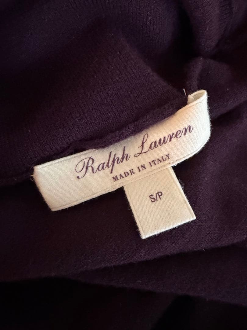 超美品！Ralph Lauren Sサイズカシミヤセーター　ラルフローレン