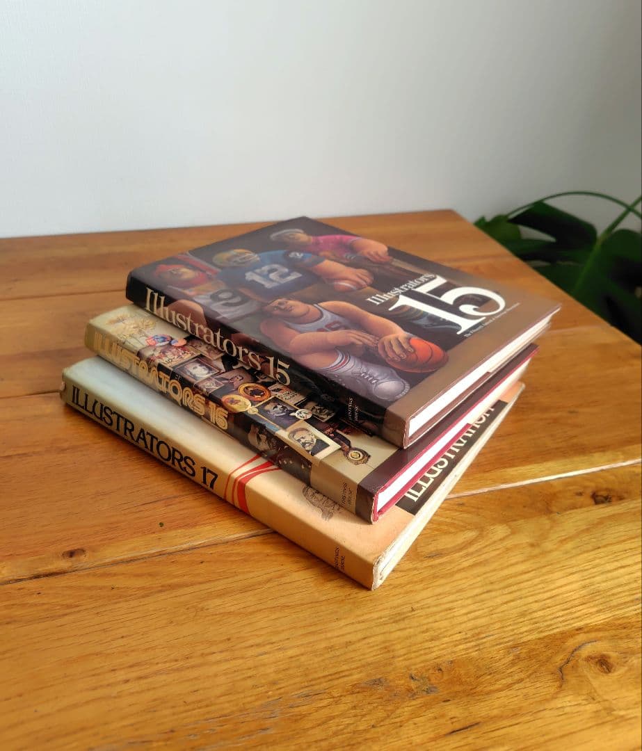 『ILLUSTRATORS 15.16.17 』1974年　3冊　イラスト集洋書