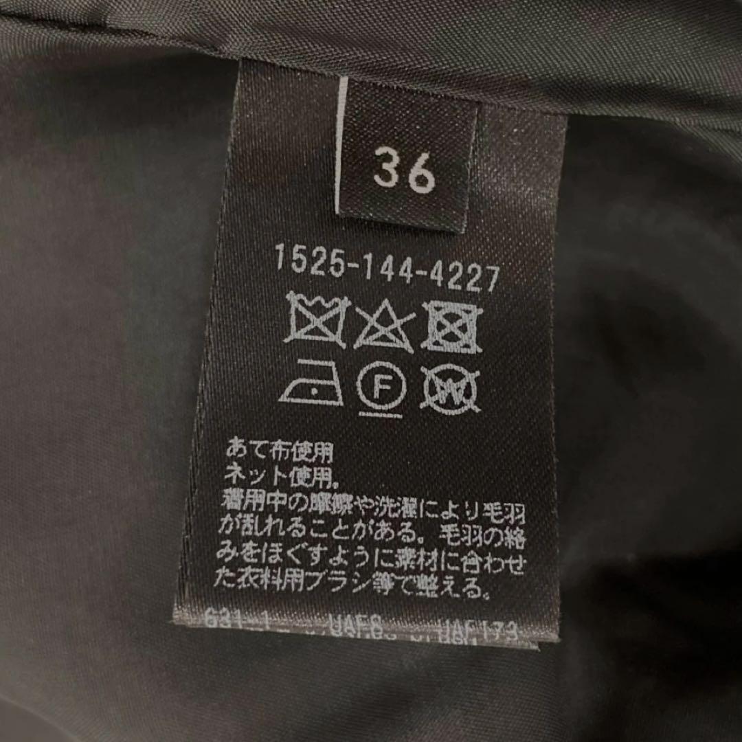 【美品】UNITED ARROWS Wノーカラー メタルボタン ショートコート