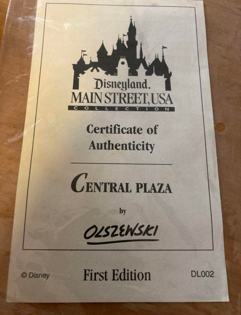 ディズニーランド　オルショウスキー　フィギュア　ウォルトディズニー　置物