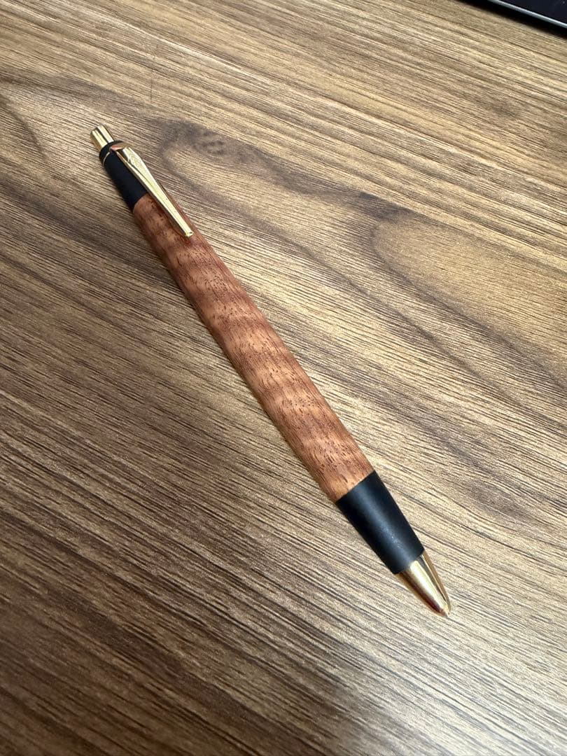 シャープペンシル 野原工芸 花梨虎杢