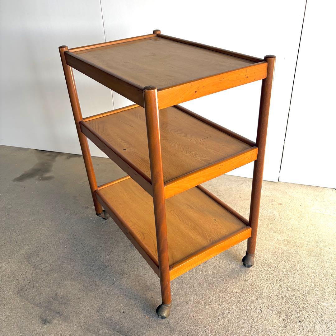 ワゴン　ウッド　ミッドセンチュリー　ビンテージ　アンティーク　レトロ