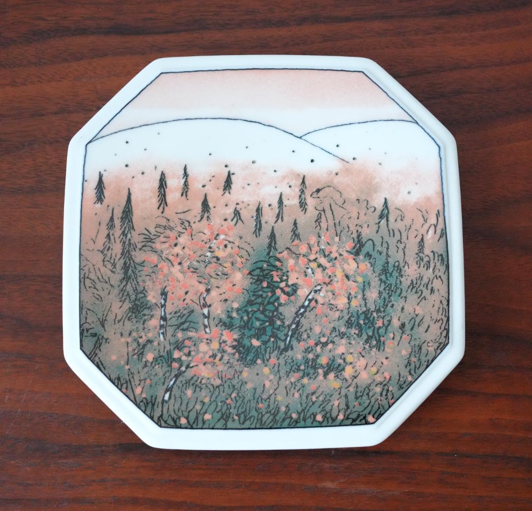 美品　ARABIA×finnair　 AUTUMN RUSKA　ヘルヤ　陶板
